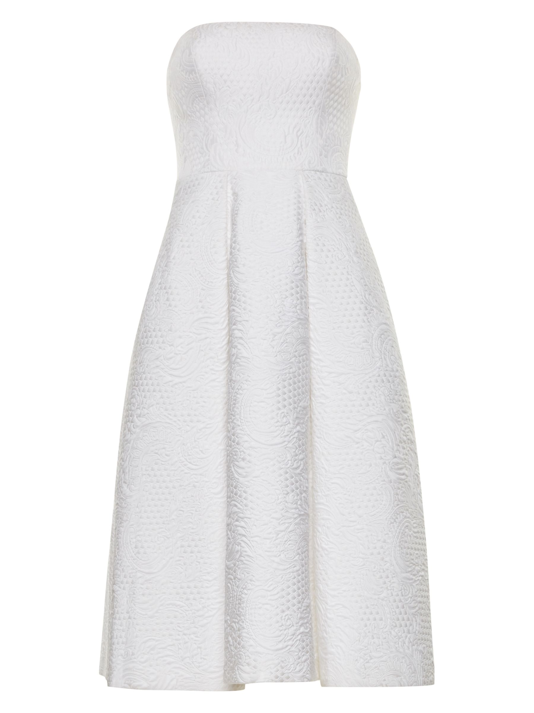 Ted Baker Tie The Knot Coralet Jacquard Midi Bridal Dress, White