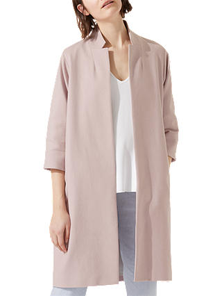 Jigsaw Compact Crepe Coat, Frosted Rose