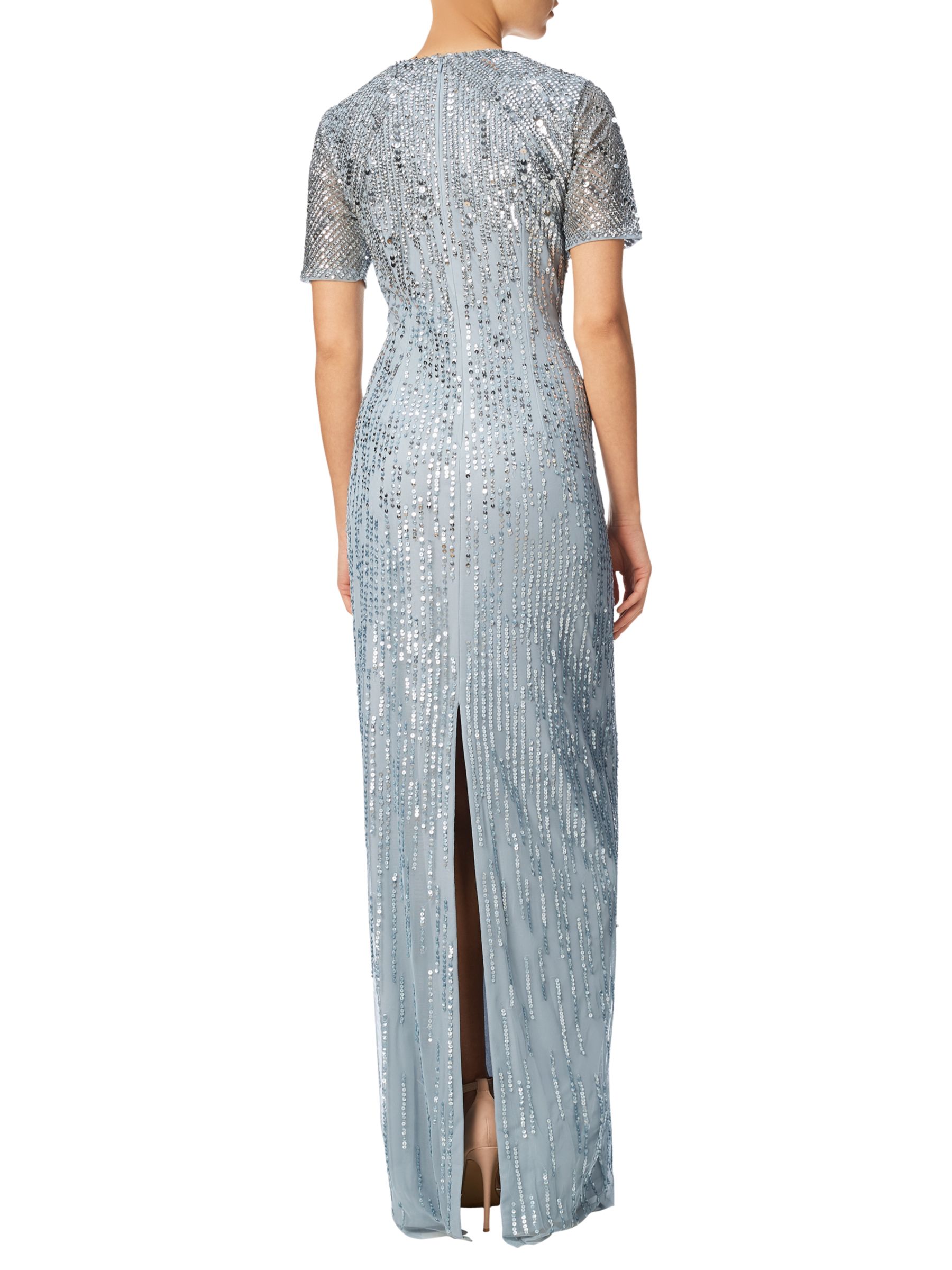 Adrianna Papell Ombre Sequin Gown, Blue Heather