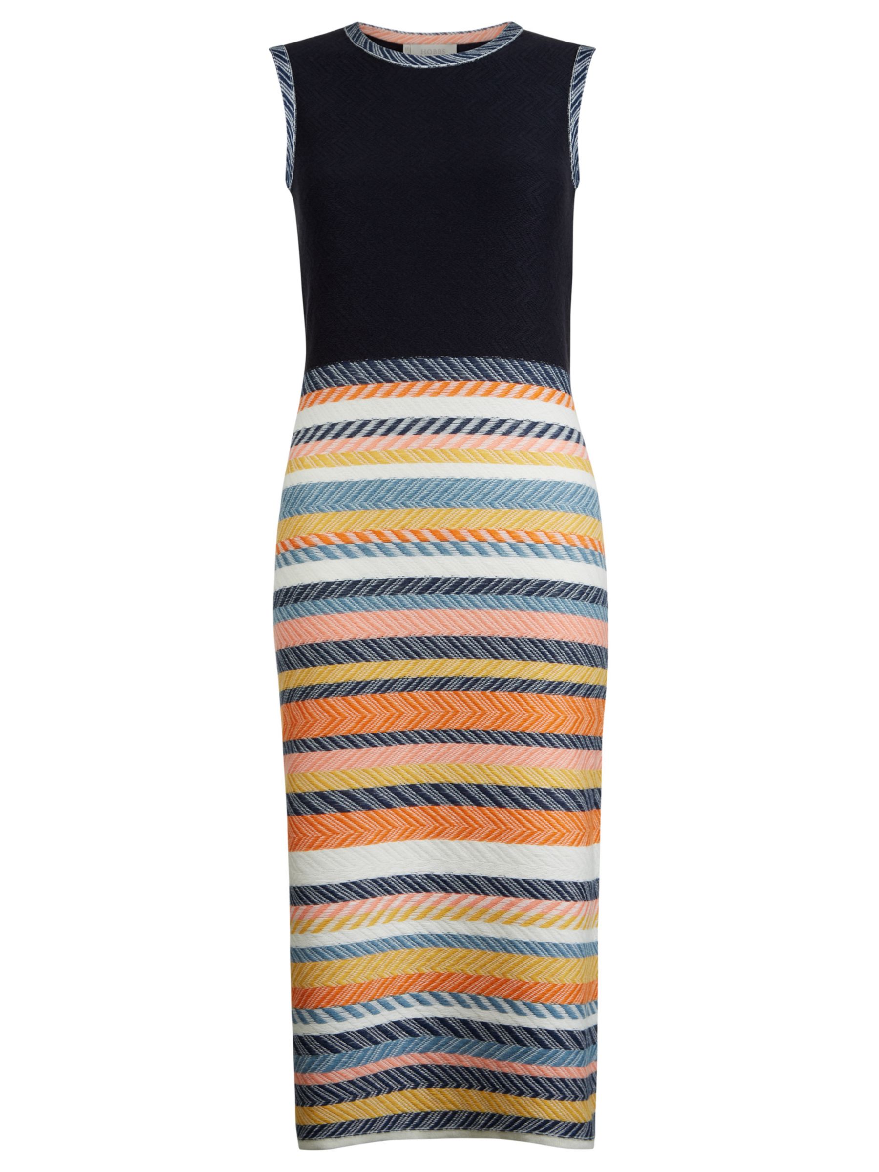 Hobbs Leonie Dress, Navy/Multi