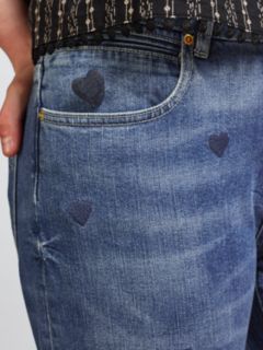 Maison Scotch Petit Ami Slim Boyfriend Jeans, Indigo Heart