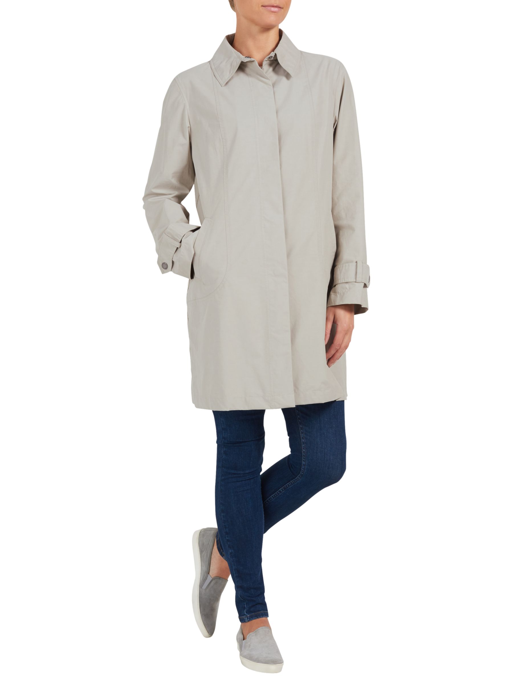 Four Seasons Unlined Contemporary Raincoat, Silver/Kiwi, XL