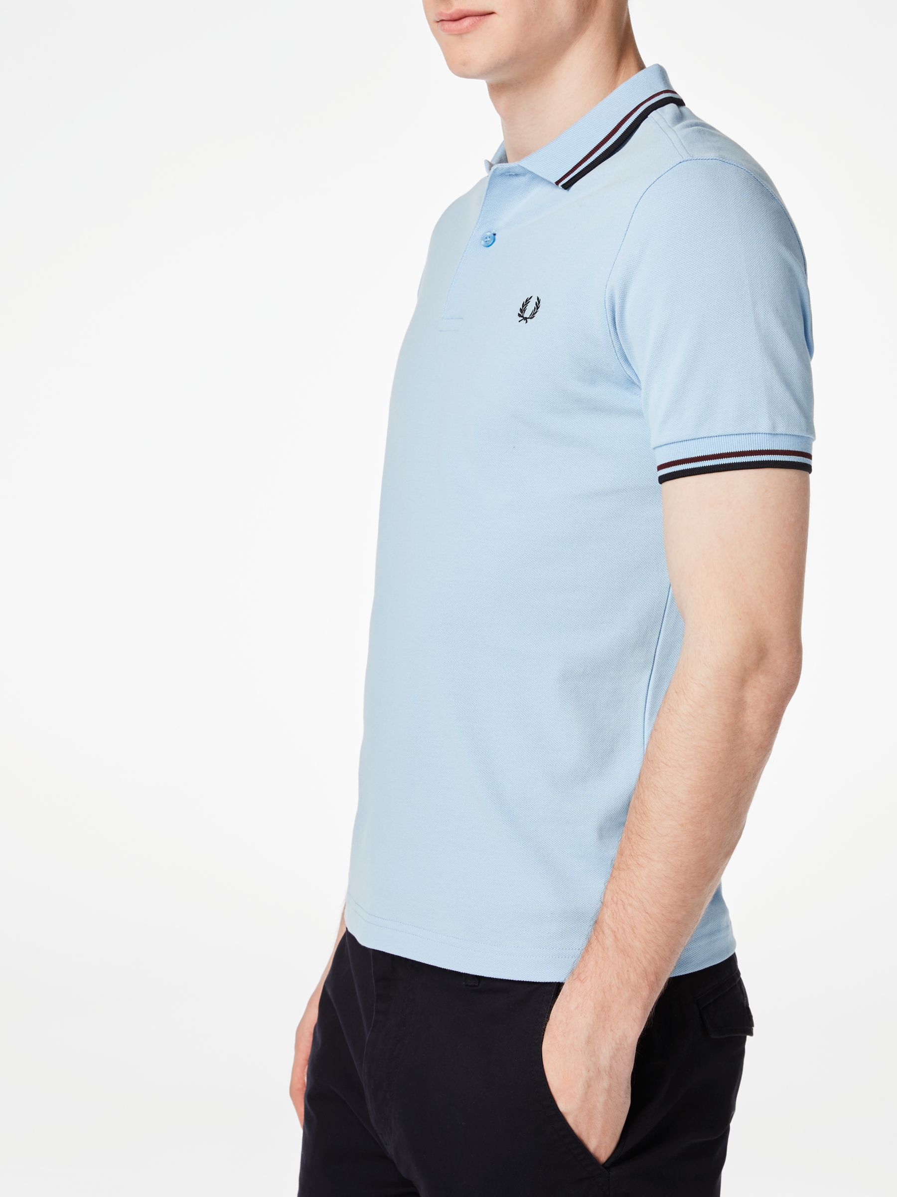 fred perry sky blue polo