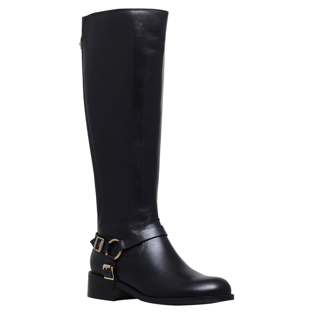 Carvela Petra Wide Fit Knee High Boots, Black