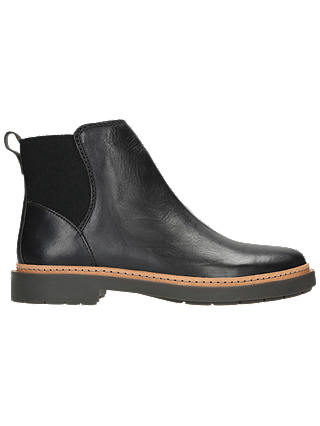 Clarks Trace Fall Ankle Chelsea Boots, Black