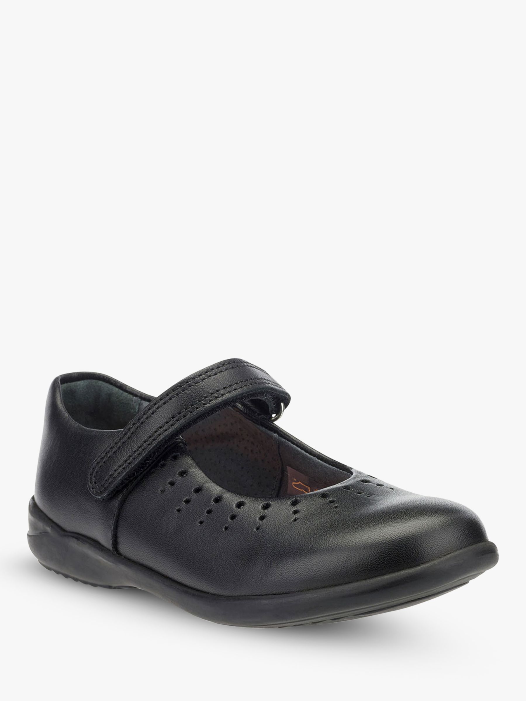 Mary Jane Leather Shoes, Black 