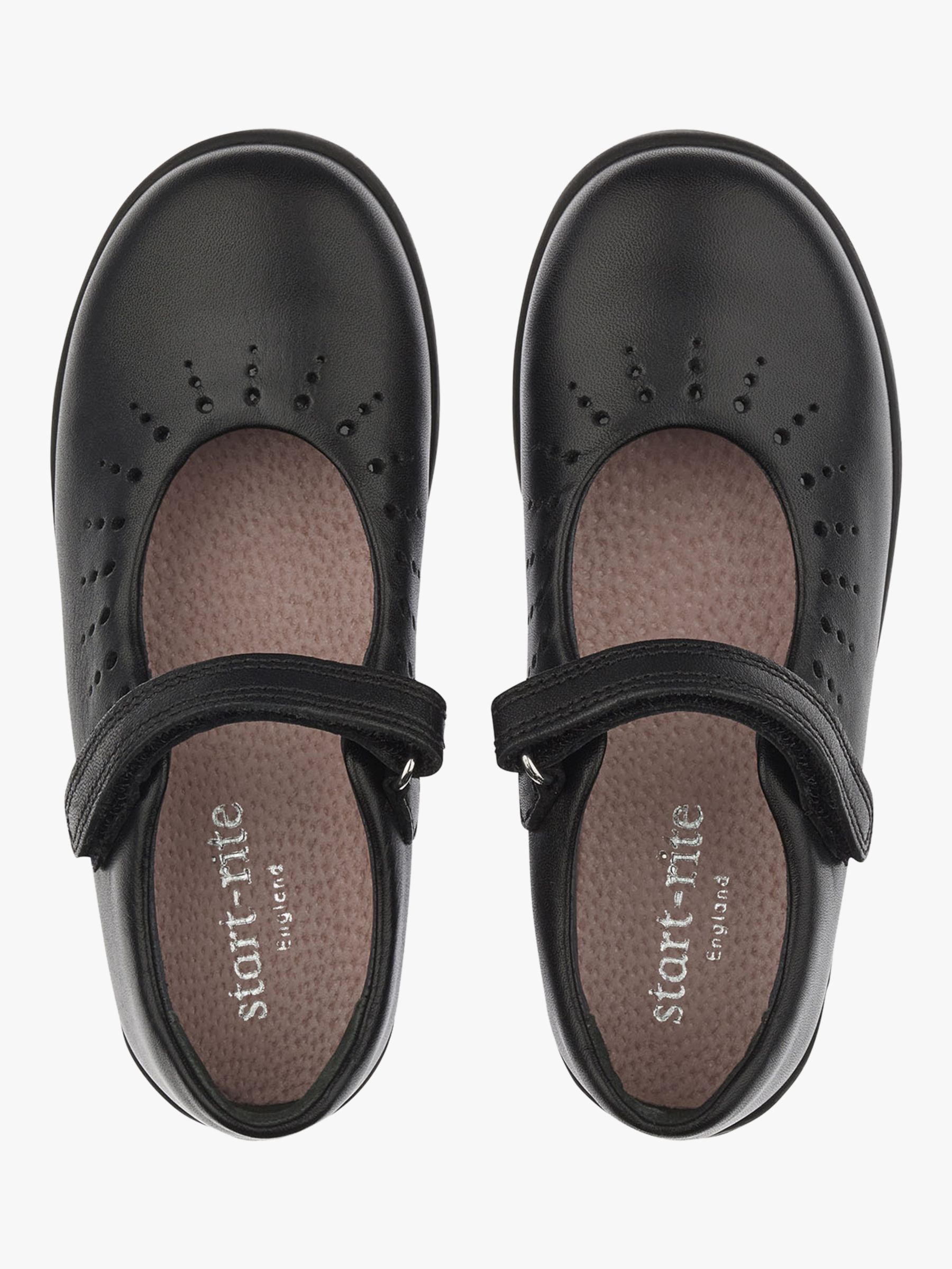 Buy Start-Rite Kids' Mary Jane Leather Shoes, Black Online at johnlewis.com
