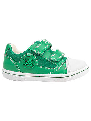 Geox Children's Flick Double Rip-Tape Leather Trainers