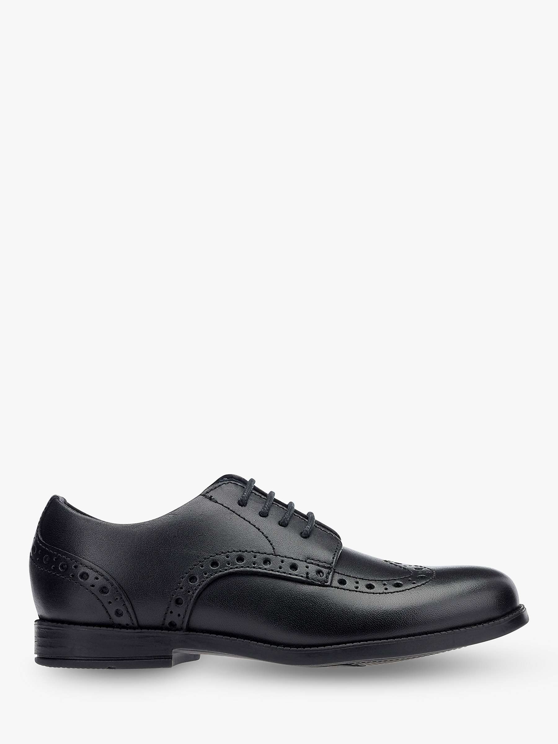 Buy Start-Rite Children's Leather Brogue Shoes, Black Online at johnlewis.com