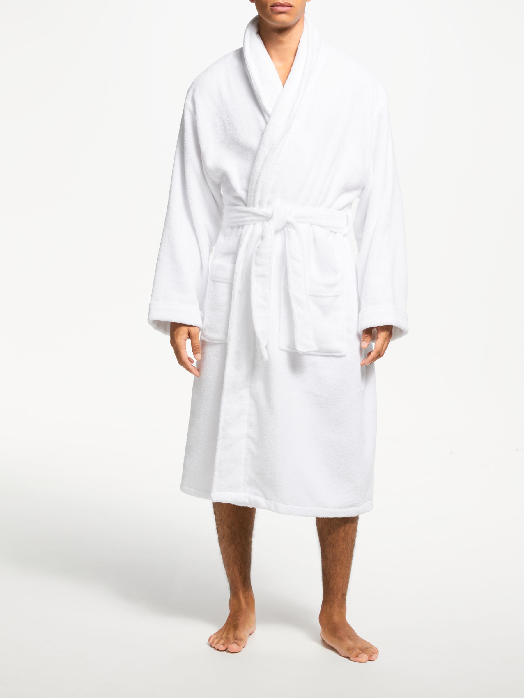 John Lewis & Partners Super Soft and Cosy Unisex Cotton Bath Robe ...