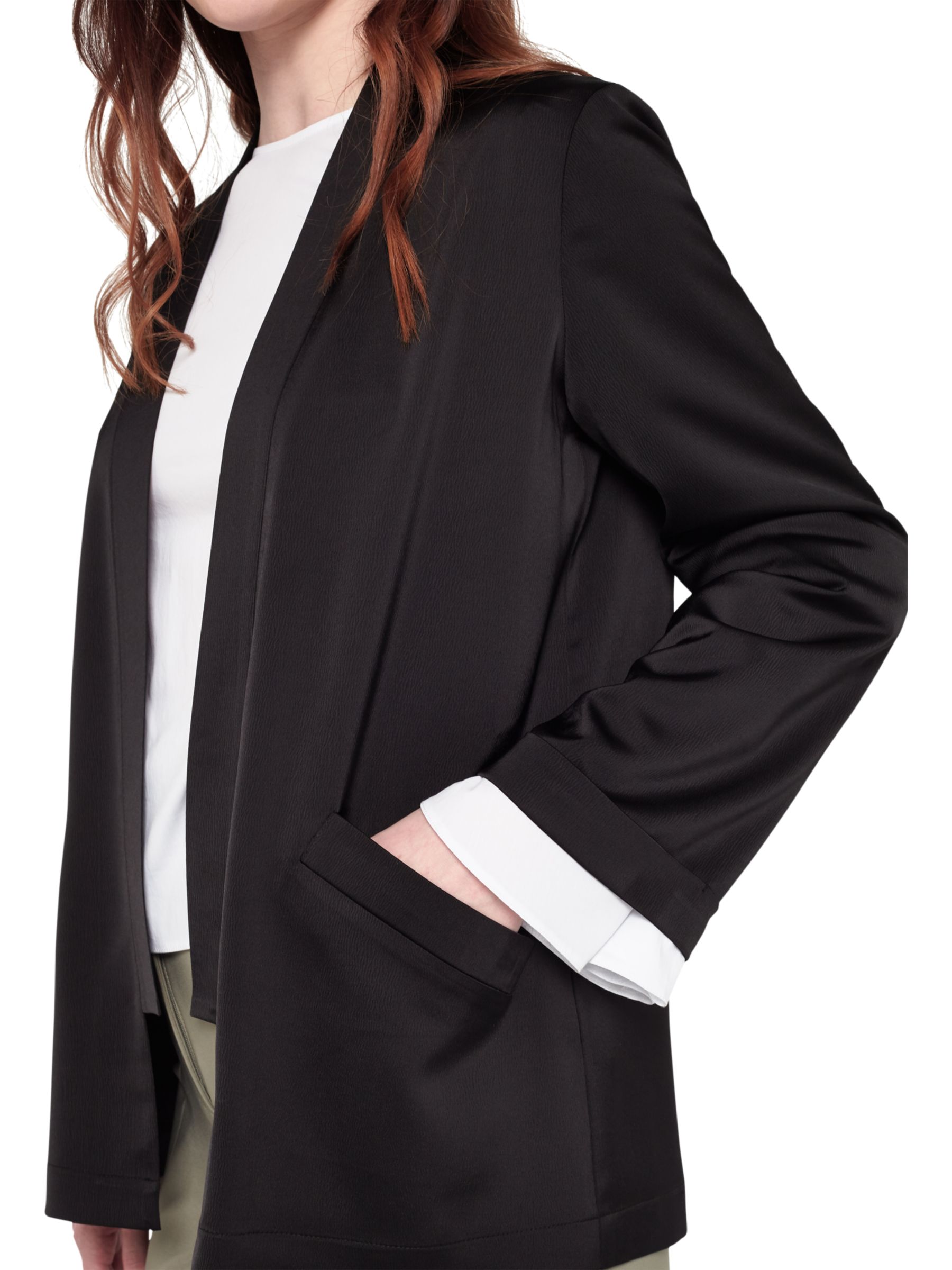short black kimono jacket
