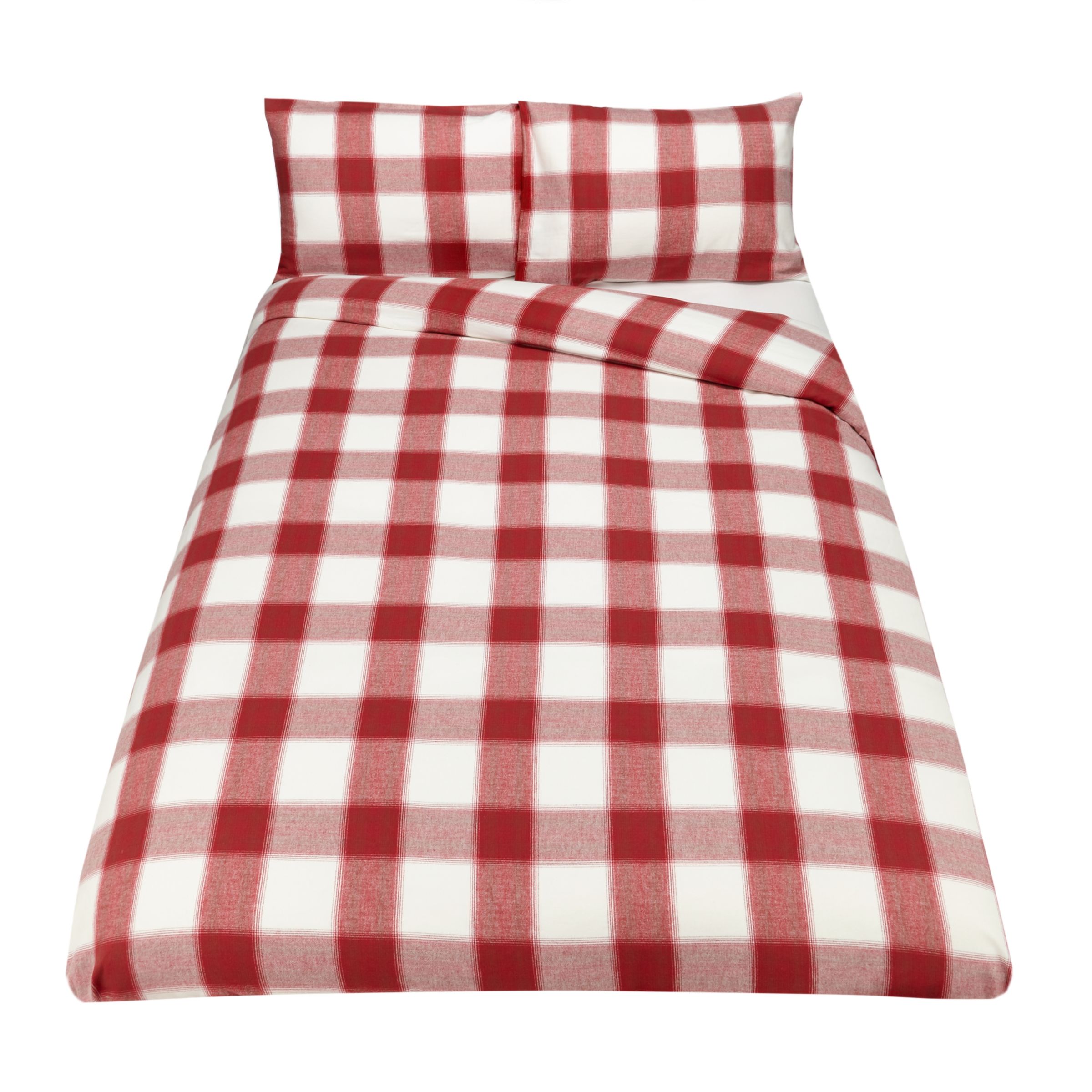 John Lewis Partners Warm And Cosy Ombre Check Brushed Cotton