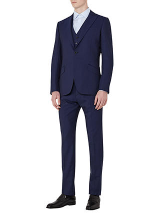 Reiss Jones Wool Classic Fit Three Piece Suit, Blue