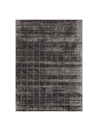 John Lewis & Partners Collector's House Grid Runner Rug, Grey, L240 x W170cm