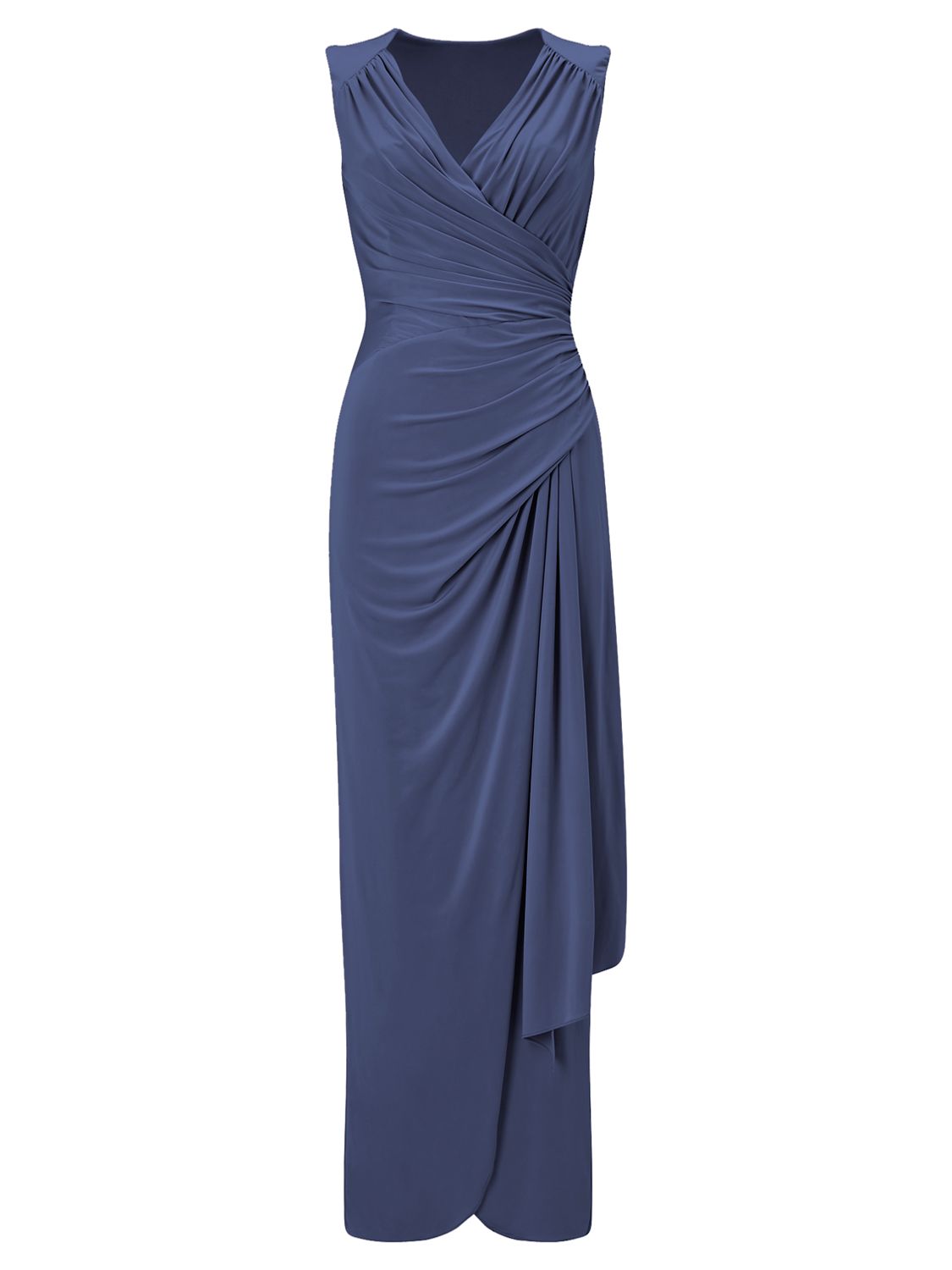 Phase Eight Annoushka Wrap Front Dress, Steel at John Lewis & Partners