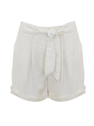 Mint Velvet Tie Detail Shorts, Ivory