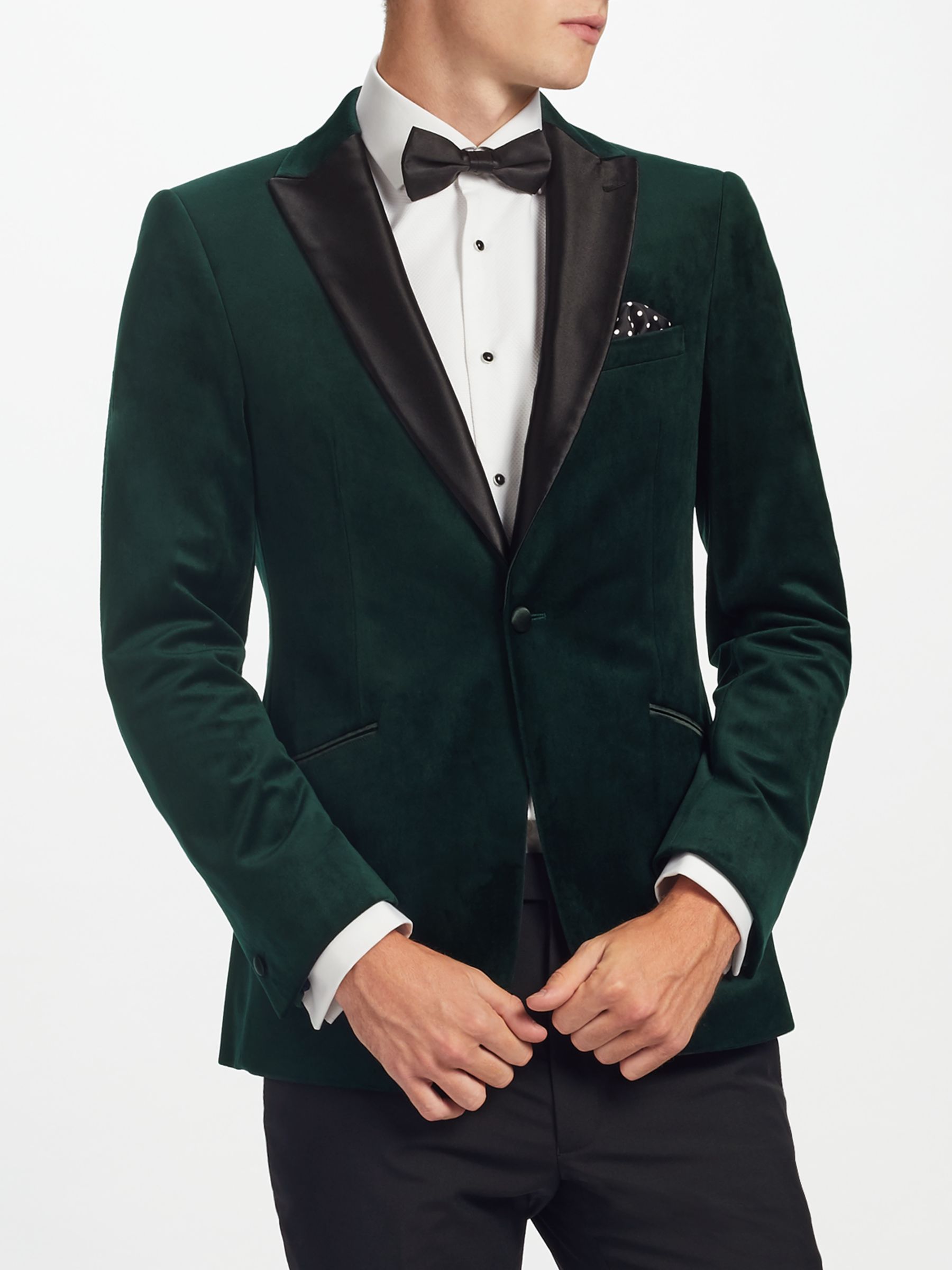 next green velvet blazer