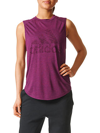 adidas ID Winners Sleeveless Muscle T-Shirt, Purple