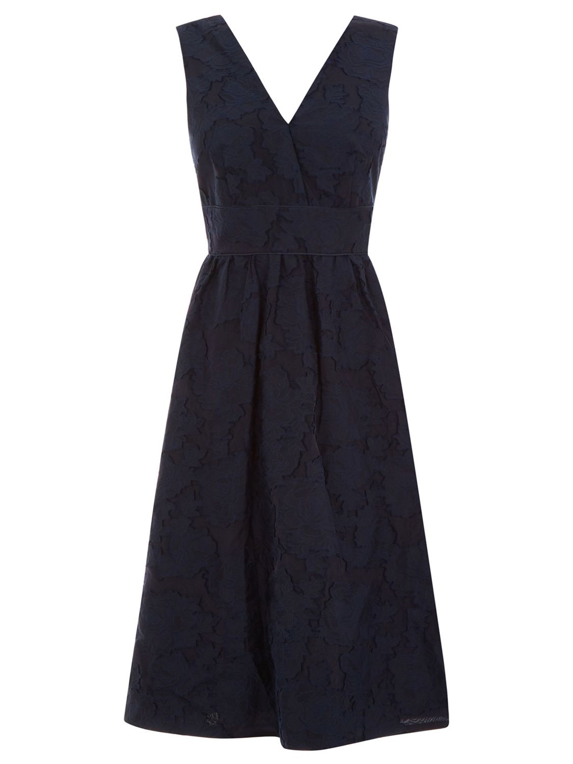 Warehouse Burn Out Prom Dress, Navy
