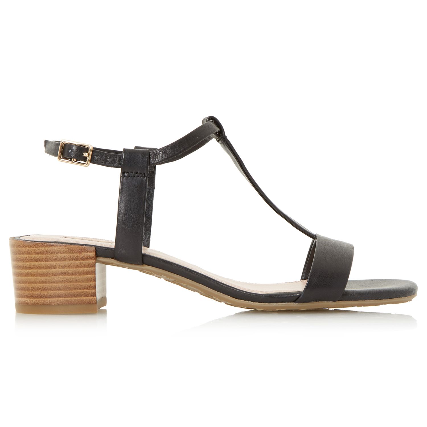 Dune Issie T-Bar Block Heeled Sandals