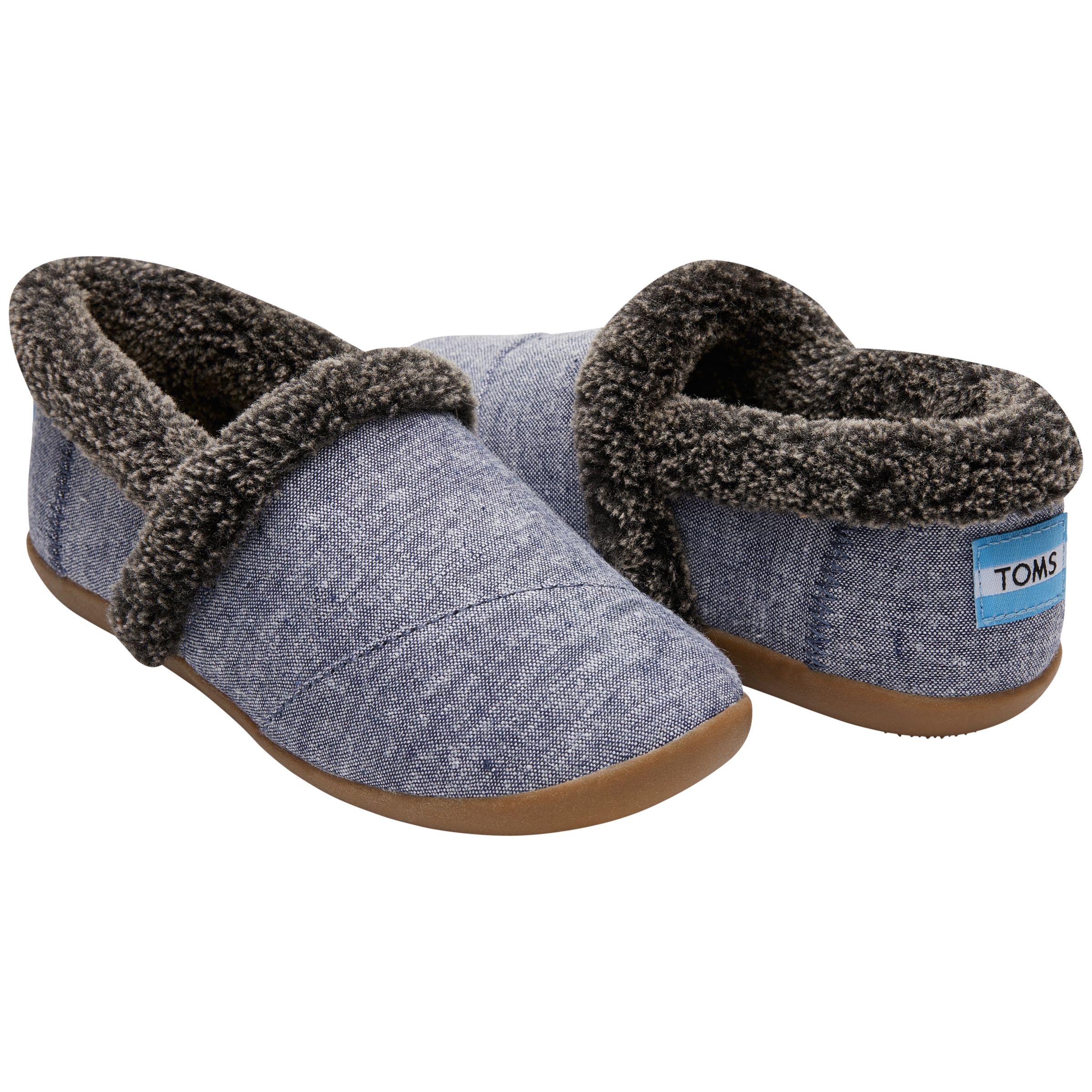 TOMS House Slippers, Chambray, 9 Jnr