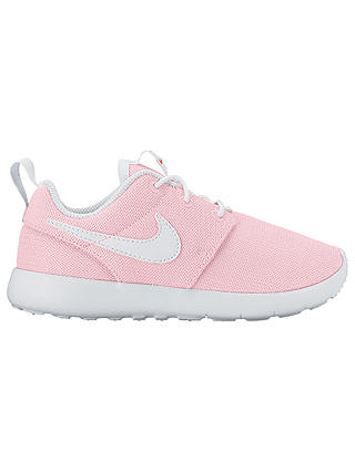Nike Children's Laced Roshe One Trainers, Light Pink