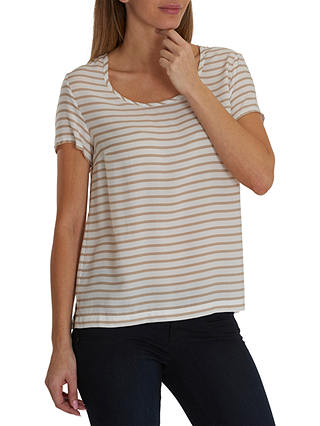 Betty Barclay Striped Top, White/Rose