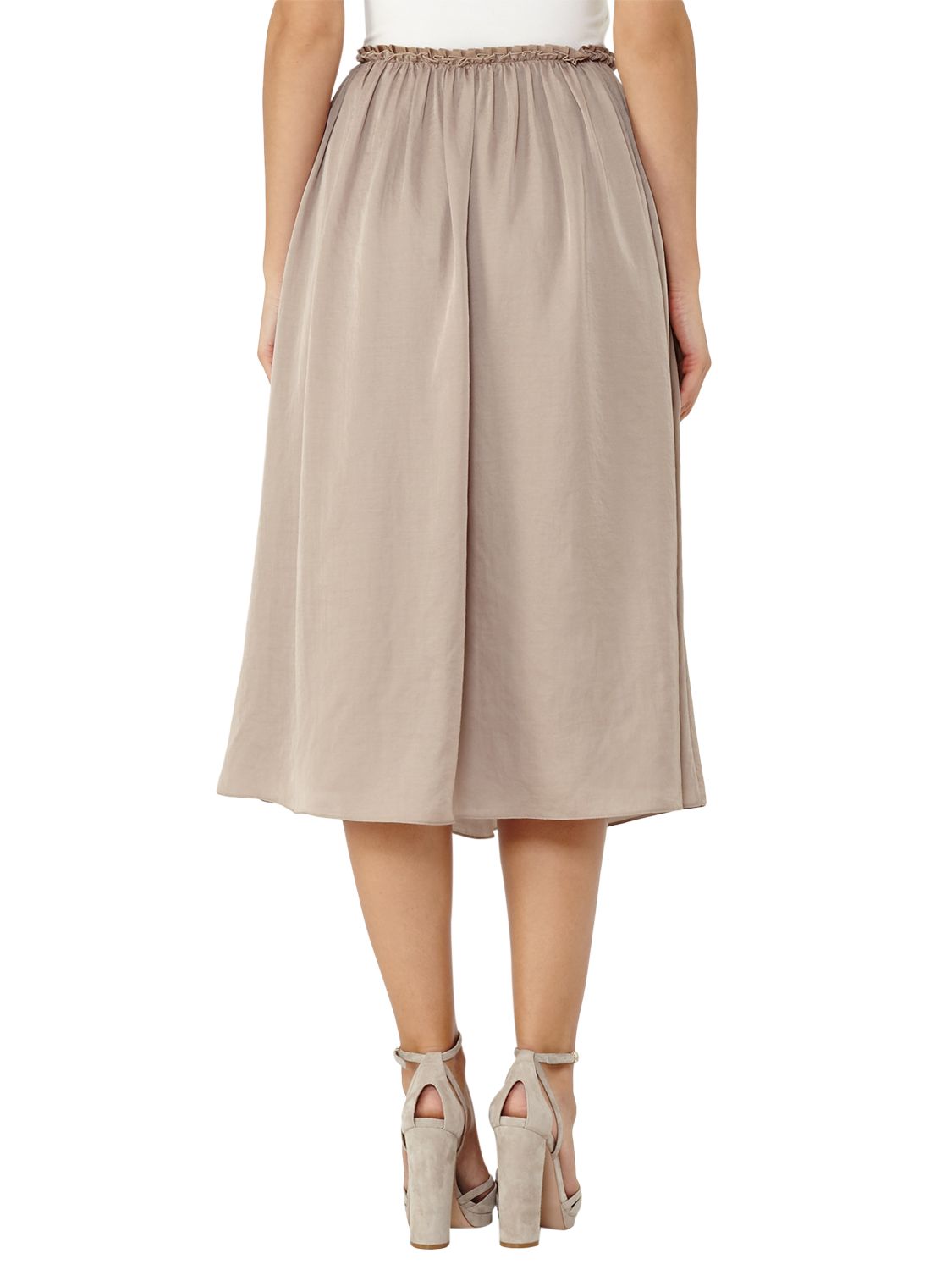 Reiss Alissa Full Midi Skirt, Clay at John Lewis & Partners