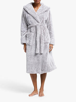 John Lewis Hi Pile Fleece Robe, Pink