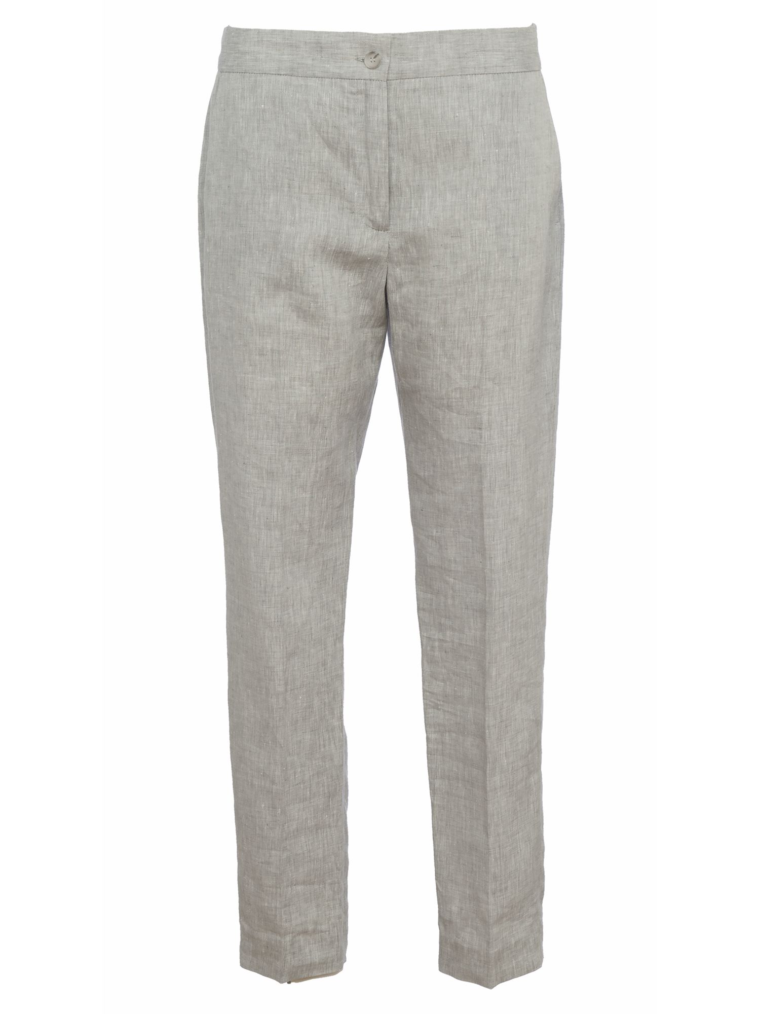 French Connection Summer Linen Trousers, Freeway Grey