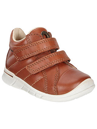 ECCO Children's First Double Riptape Leather Shoes