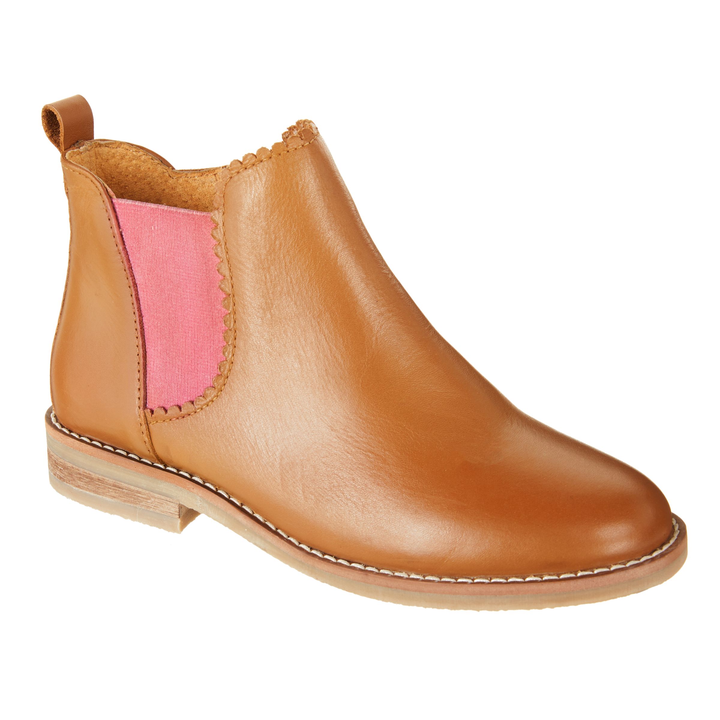 John Lewis & Partners Children's Libby Leather Chelsea Boots, Tan