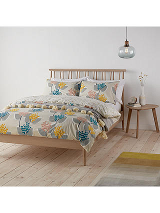 John Lewis & Partners Soft and Silky Stellan Print Cotton Duvet Cover and Pillowcase Set
