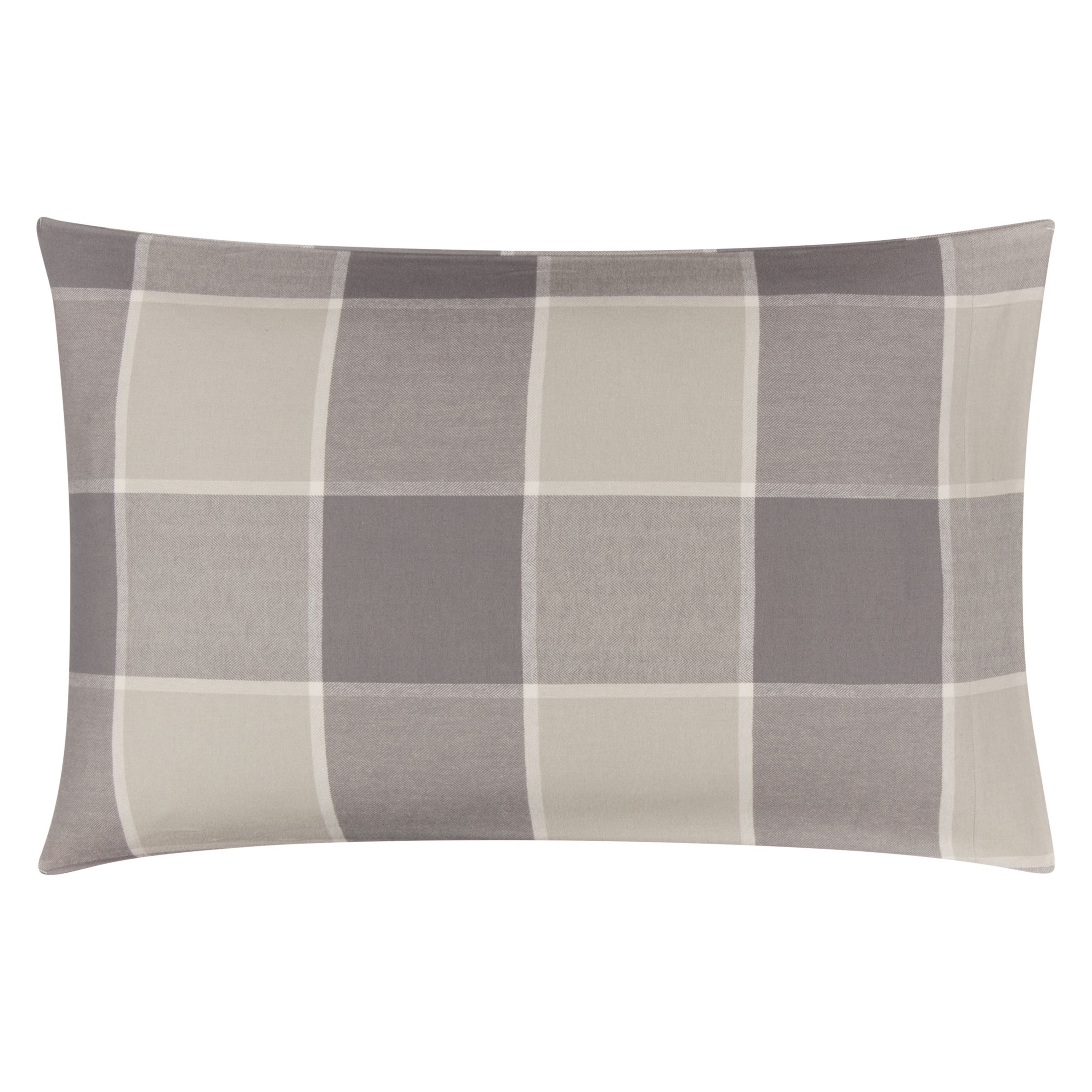 John Lewis & Partners Warm and Cosy Window Check Brushed Cotton Duvet ...