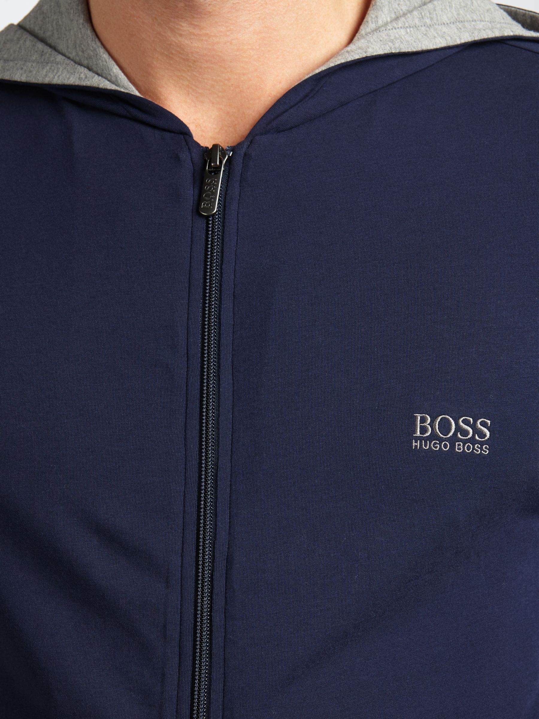 boss hugo boss full zip hoodie navy