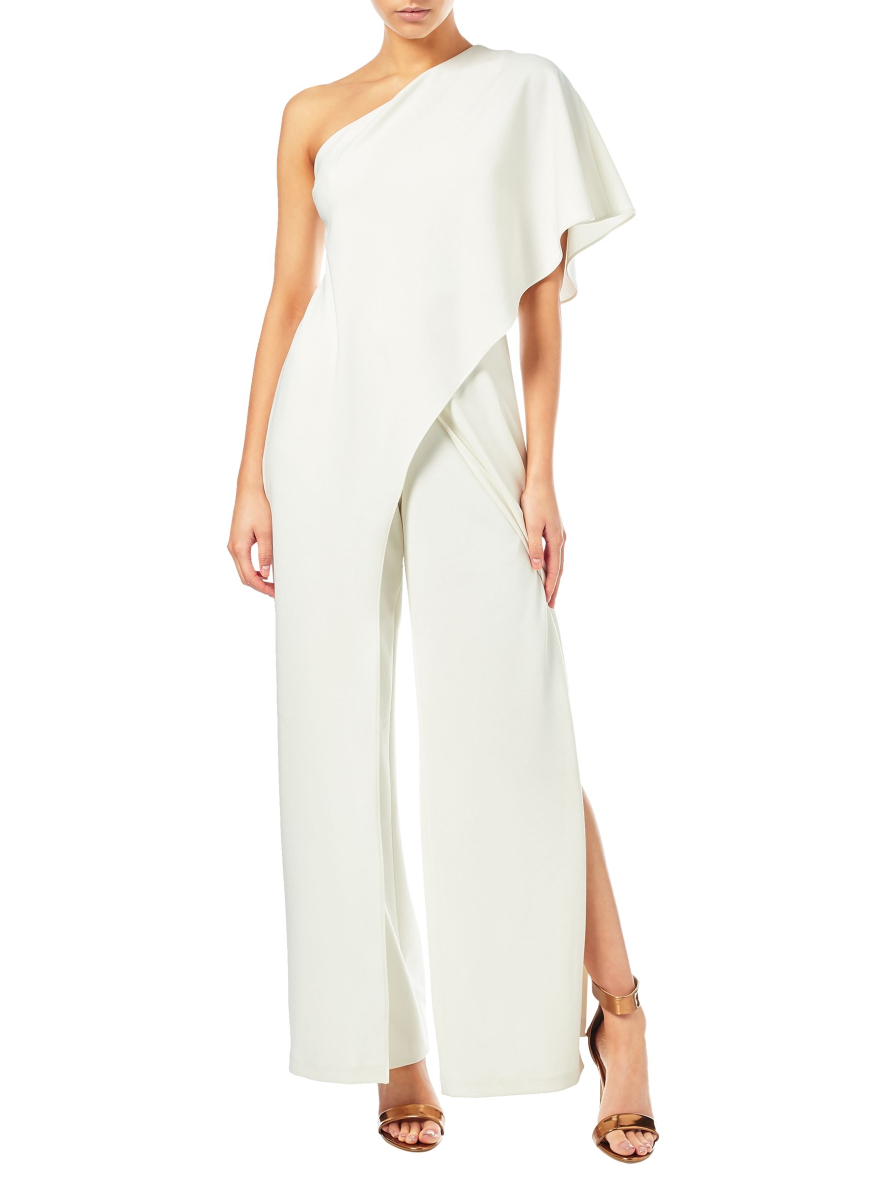 Adrianna Papell One Shoulder Jumpsuit at John Lewis & Partners