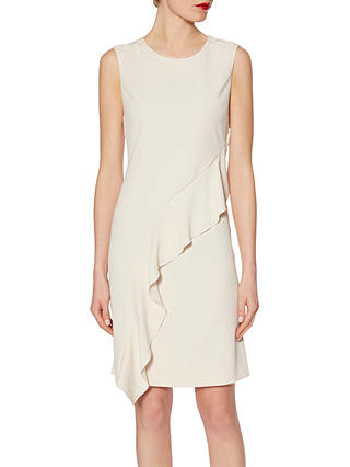 Gina Bacconi Moss Crepe Dress With Frill Detail