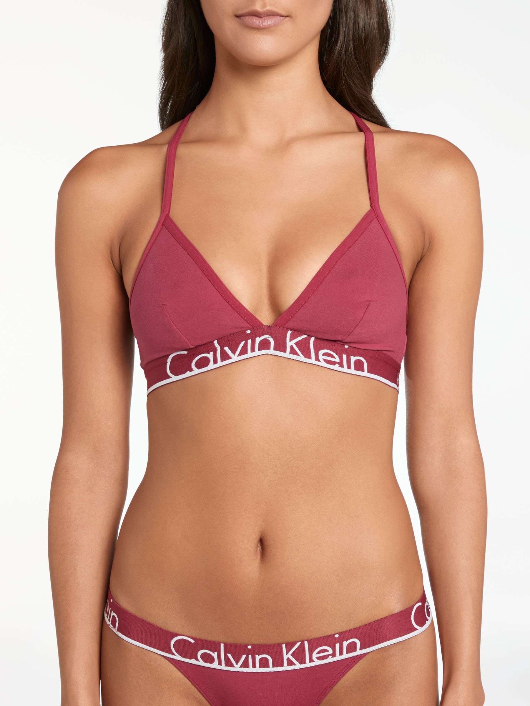 calvin klein red bikini set