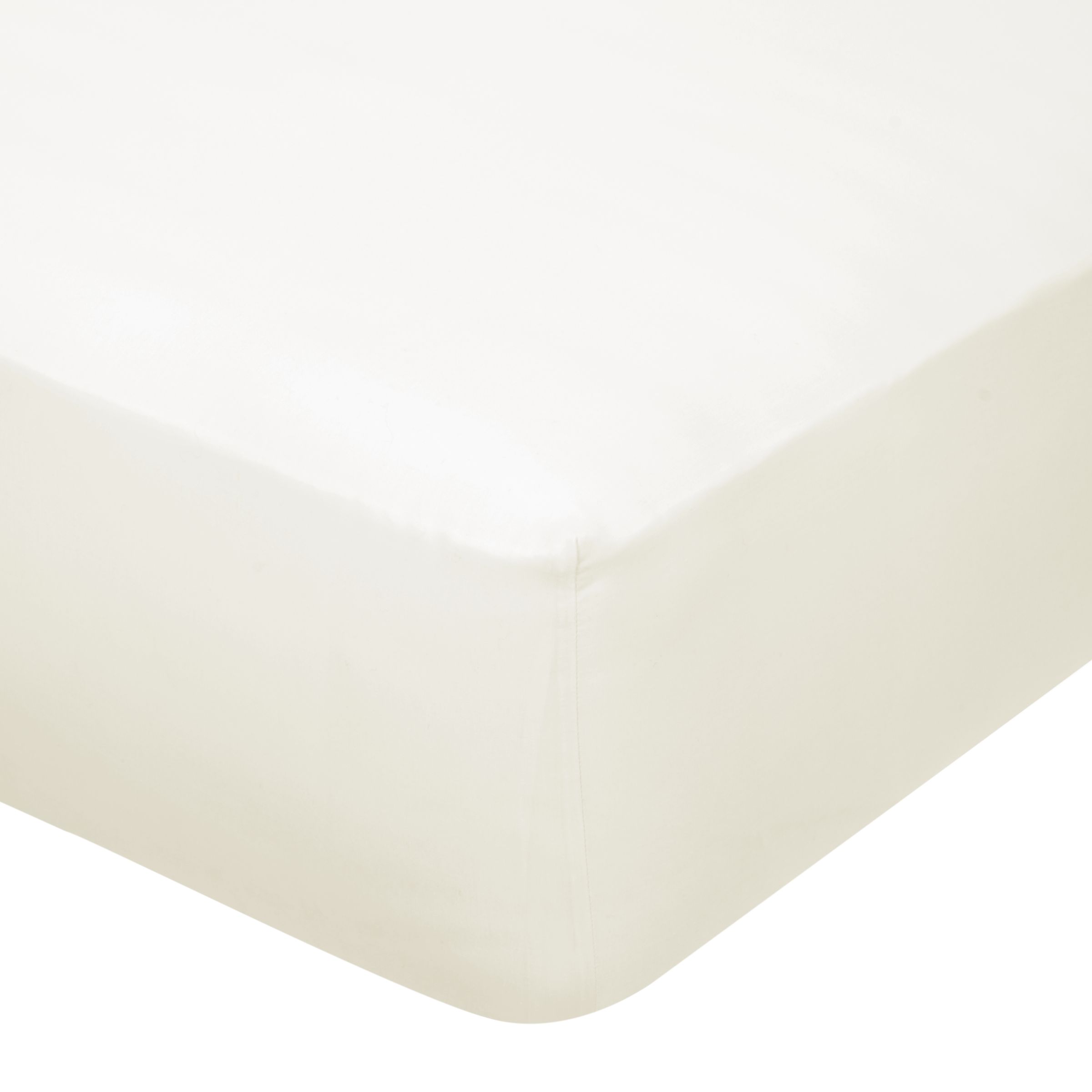 John Lewis & Partners Special Buy Easy Care 180 Thread Count Polycotton Standard Fitted Sheet and Pillowcase Set