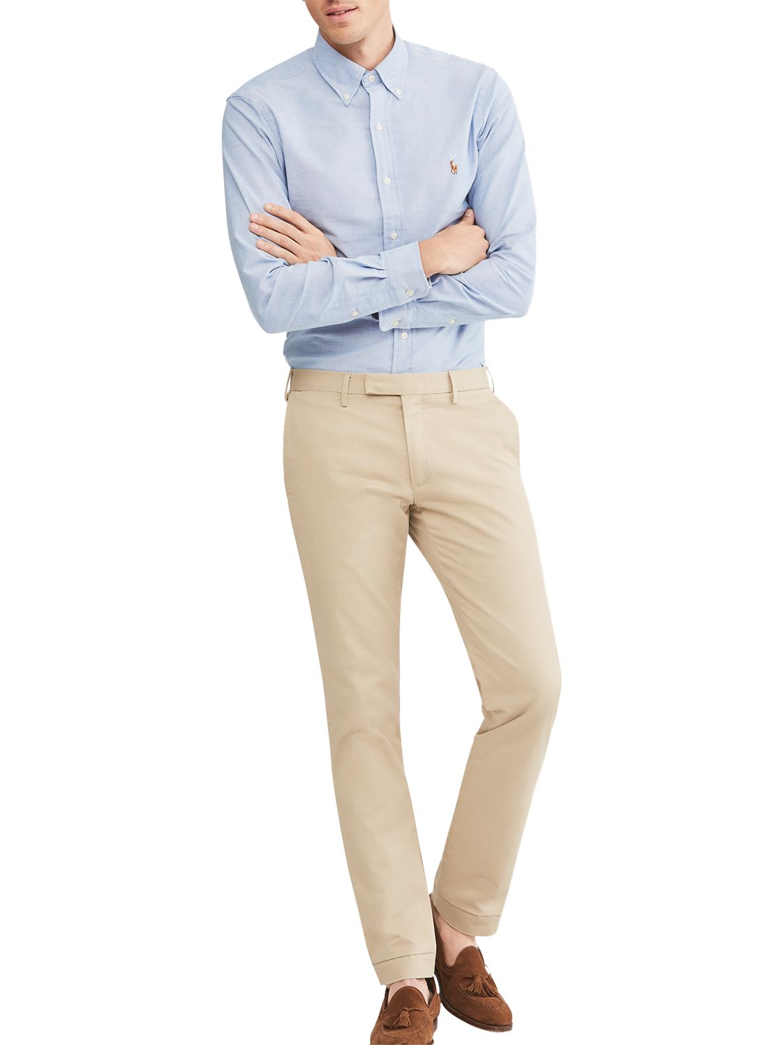 Polo Ralph Lauren Hudson Slim Fit Stretch Cotton Trousers, Classic Khaki, 32R