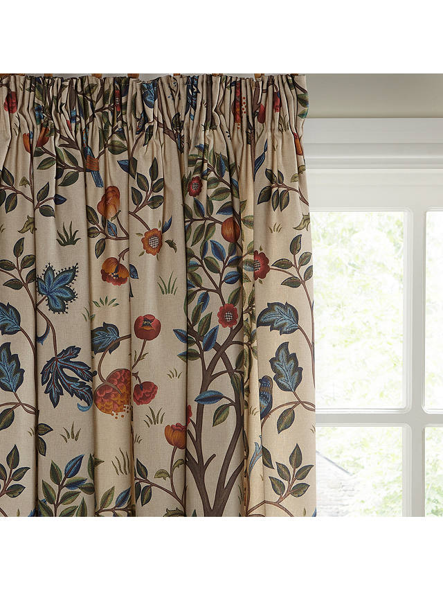 William Morris Kelmscott Tree Fully Lined Curtains & Tie Backs 