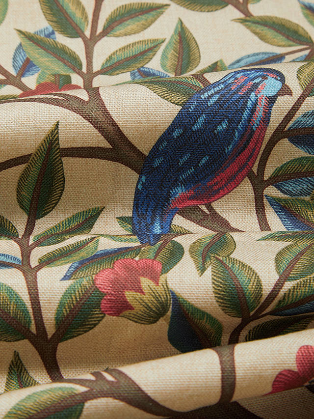 Morris & Co. Kelmscott Tree Pair Lined Pencil Pleat Curtains, Multi, W167 x Drop 137cm