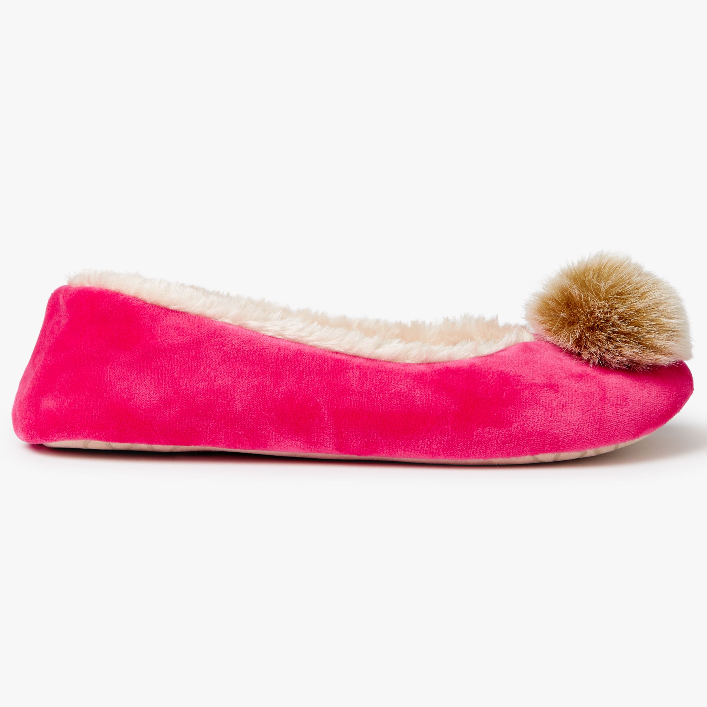 bright pink slippers