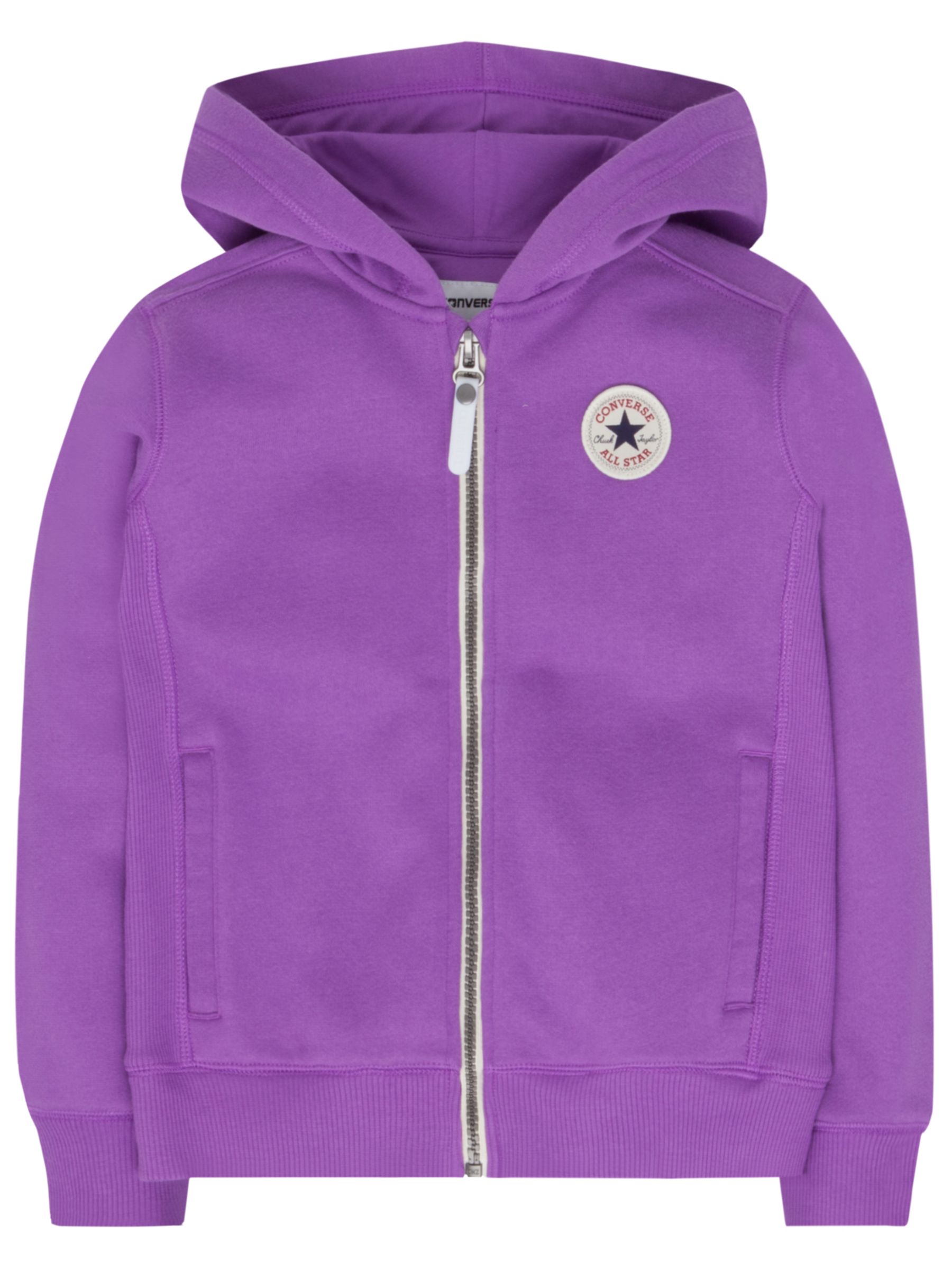 purple converse hoodie