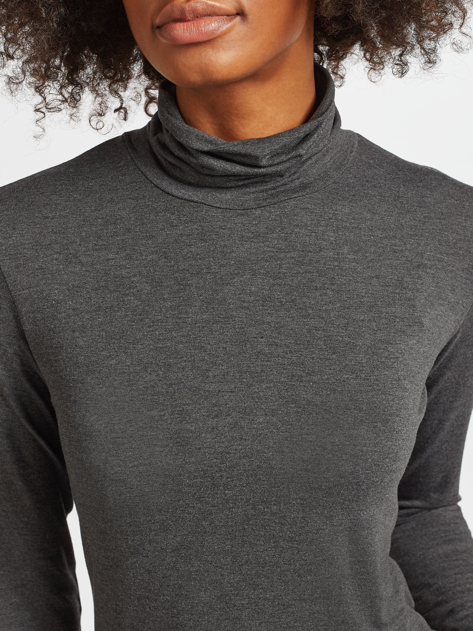 dark grey roll neck