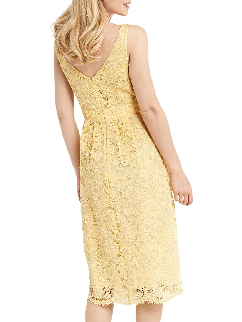 pale yellow lace dress