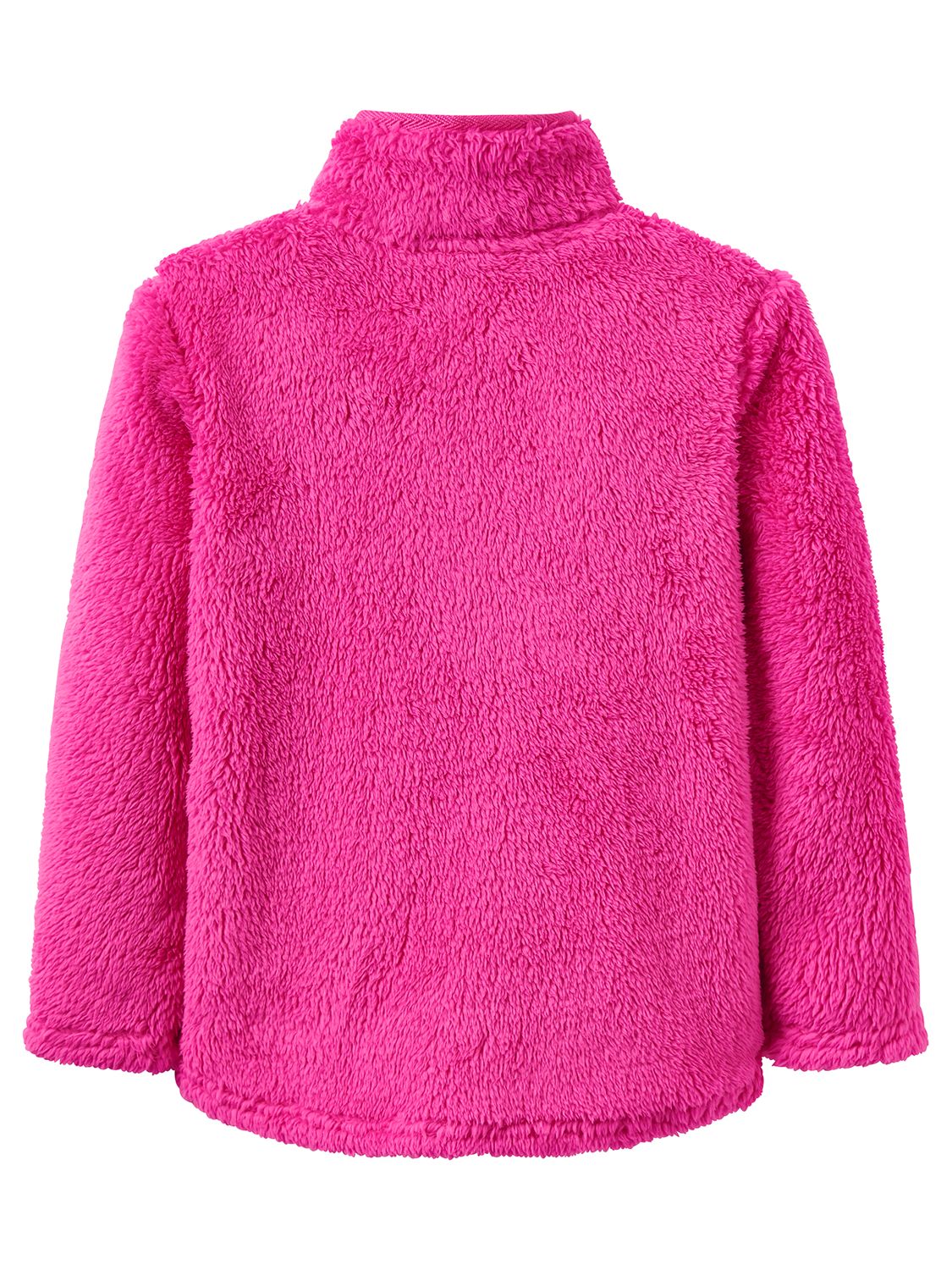 Little Joule Girls' Fluffy Half Zip Fleece, Pink