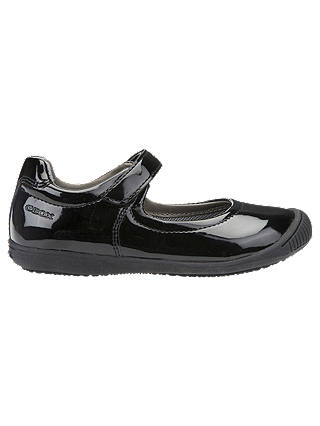 Geox Children's J Gioia 2 School Shoes, Black Patent