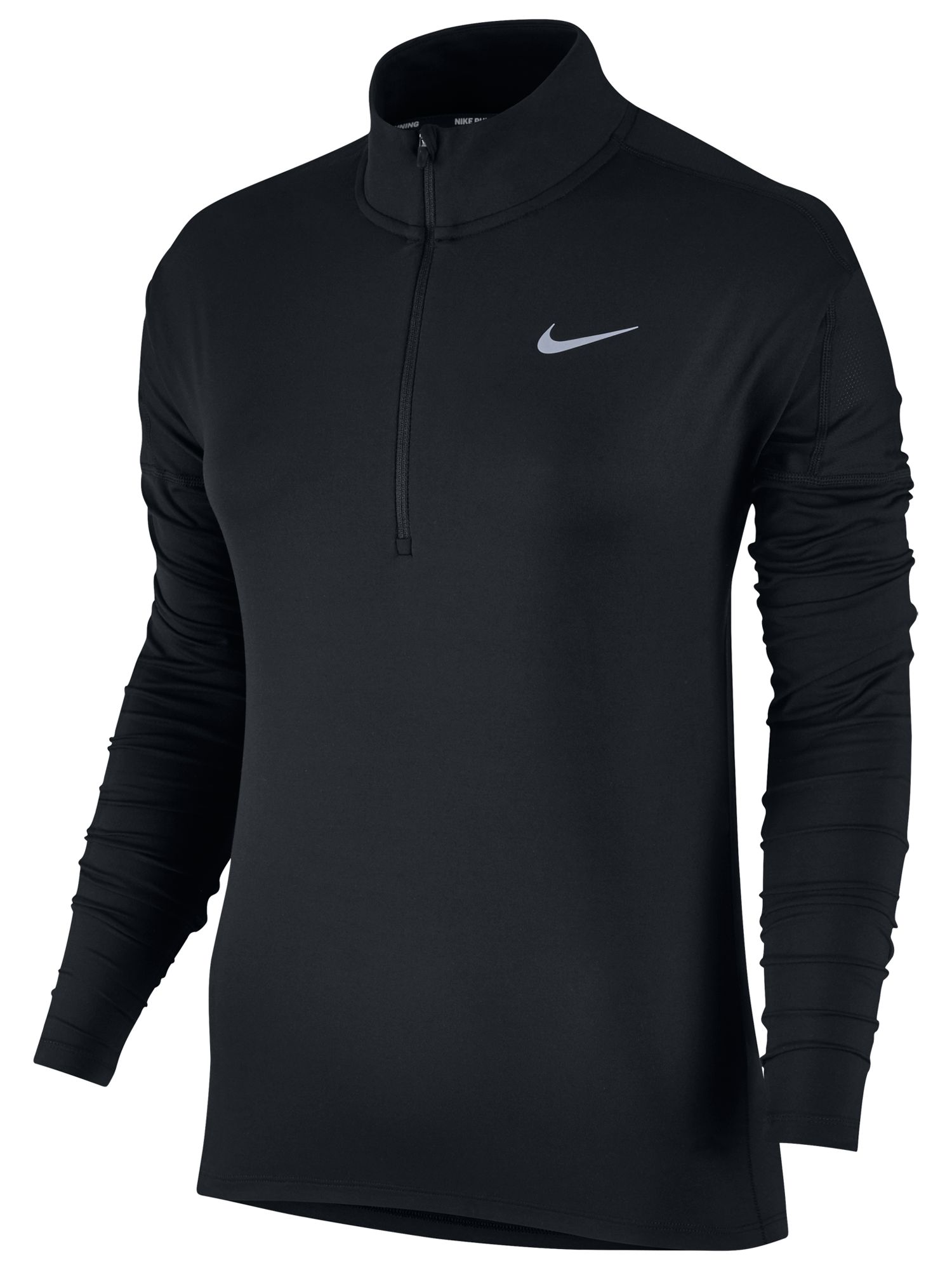Nike Dry Element Long Sleeve Running Top, Black, S