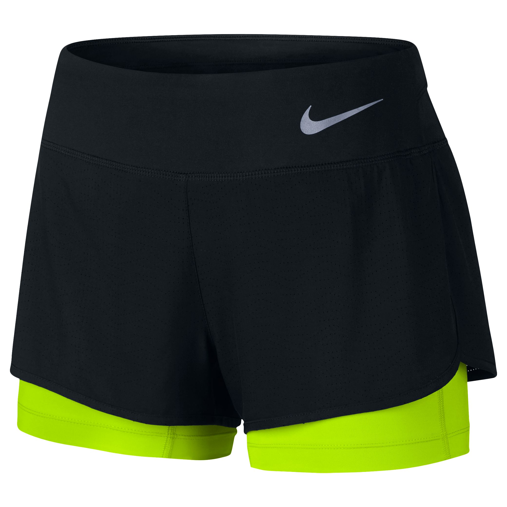 Nike Flex 2-in-1 Running Shorts, Black 